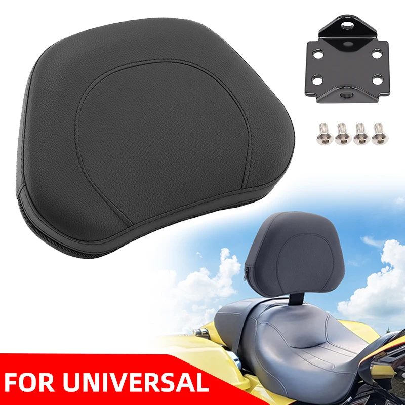 

Motorcycle Sissy Bar Pad Quality Moto Rear Passenger Backrest Cushion For Harley Yamaha Honda Suzuki Kawasaki Chopper Cruiser