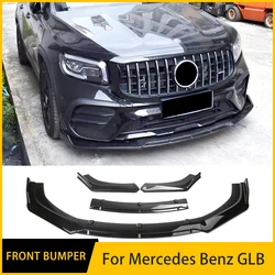 메르세데스 벤츠 GLB AMG 3Pcs 앞 범퍼 립 바디 키트 스포일러 디퓨저 디플렉터 고품질 스포츠 수정 액세서리