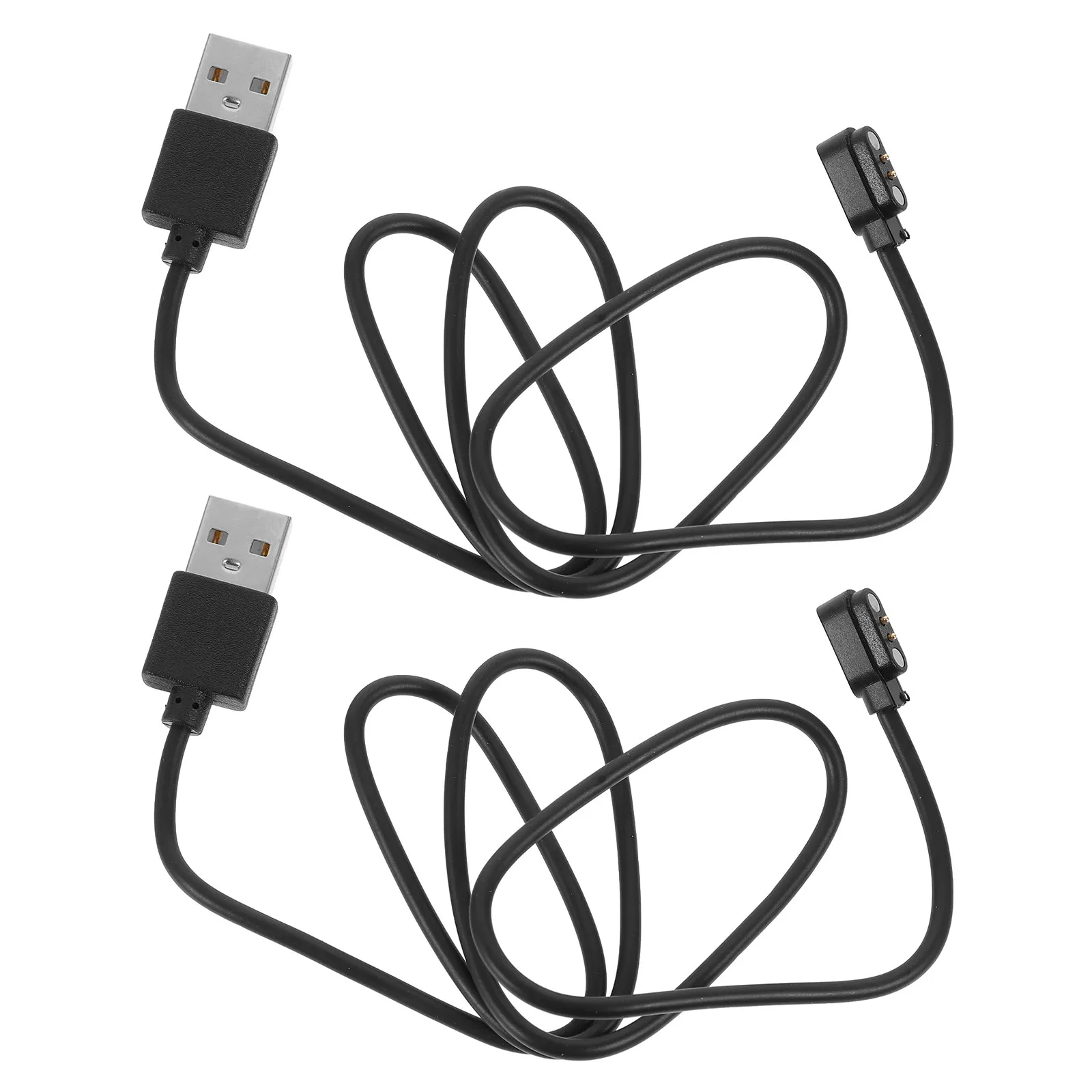 2 Pcs Magnetic Charging Cable Multifunctional Smart Watch Adjustable Smartwatch Charger Usb Holders Micro