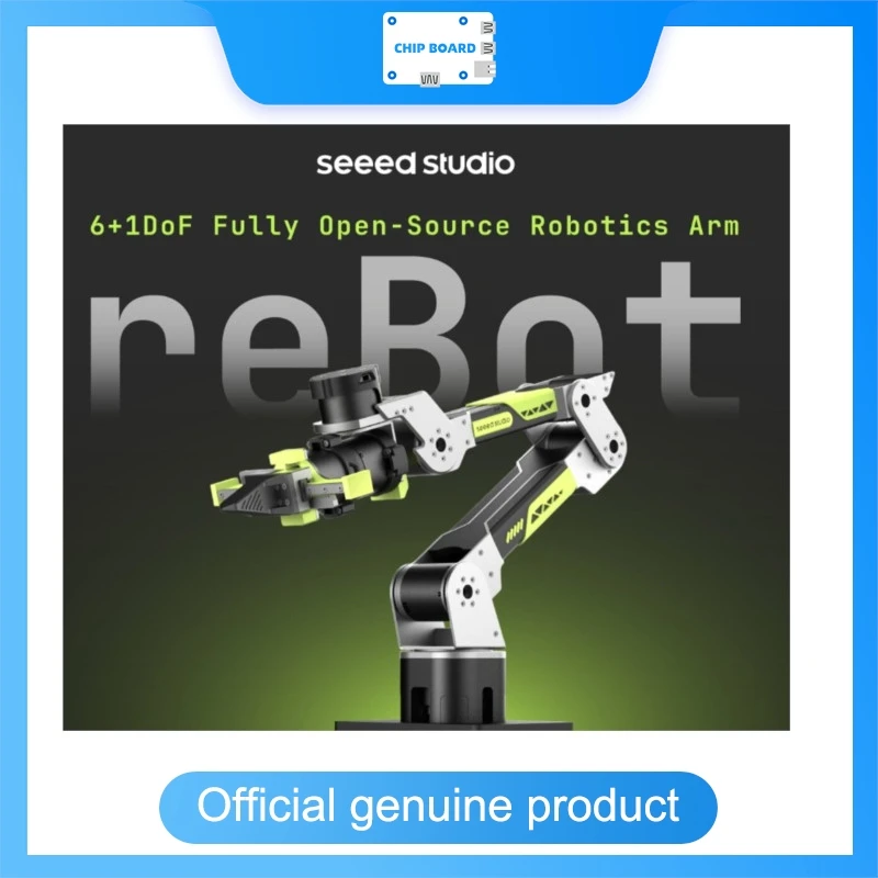 seeedstudio reBot Arm B601-DM kit, open-source robot arm, ROS1/ROS2, Isaac Sim, 1.5kg payload, 767mm reach, 0.2mm precision