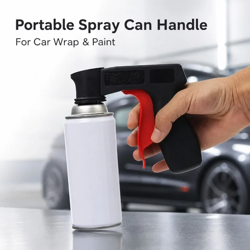 Universal Plastic Portable Paint Spray Gun Handle Full Grip Trigger Locking Collar Car Wrap Spray Manual Repair Tool