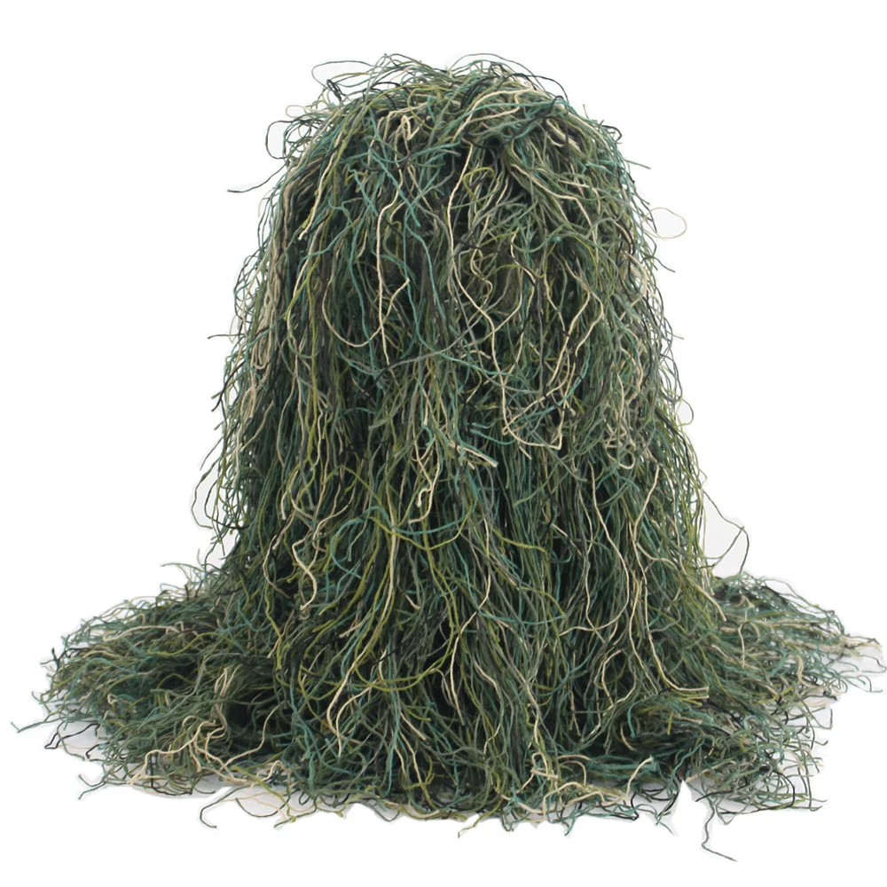 VULPO tattico softair Sniper Ghillie tuta cappuccio copricapo mimetico per Ghillie tuta caccia Paintball CS Game Head Cover