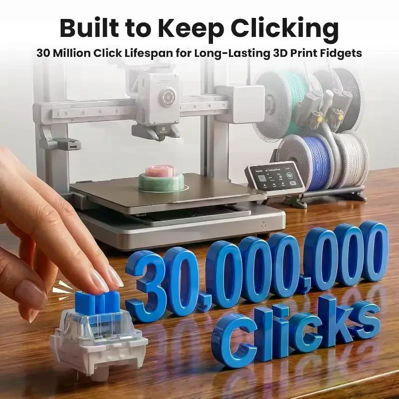 3 Pin MX Style Mechanical Keyboard Switches Clicky For 3D Printed Fidget Toys DIY Projects With 10 Ketch 30/50 PCS