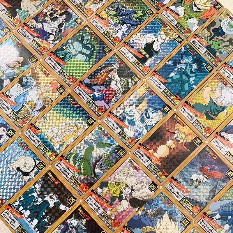 DIY Dragon Ball 8th Round First Edition Reproduction Grid Refractive Flash Card Anime Peripheral Game Collection Card Holiday