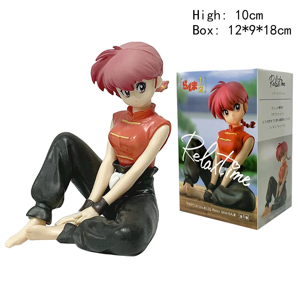 10 cm Op Voorraad Ranma 1/2 Tendou Akane Ranma PVC Anime Figuur Periferie Kawaii Actie Zitten Speelgoed Desktop Ornamenten Model geschenken
