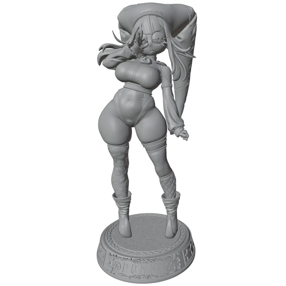 1/24 Room Decoration Anime Character Statue GK Miniature 3D Printed Gray Model Figurine DIY Doll Model Unassembled And Unpainted