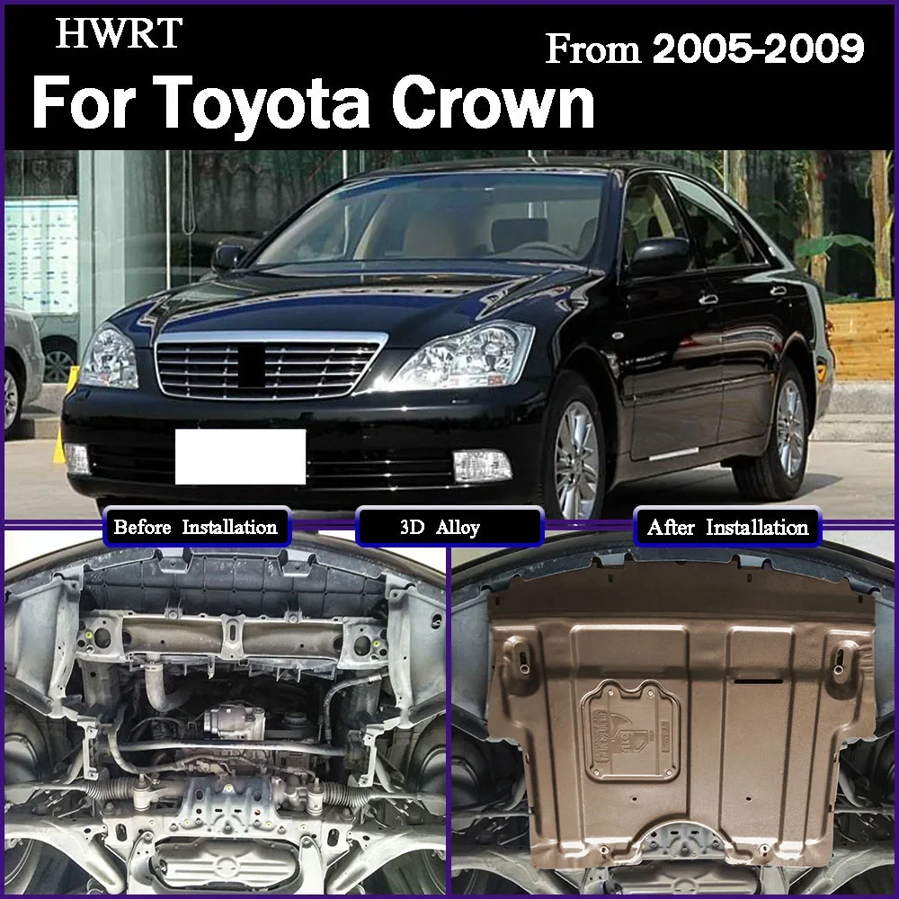Under Engine Guard Splash Shield Mud Fender Cover Plate Fender Mudguard Protector For Toyota Crown 2005-2009 2.5L 3.0L