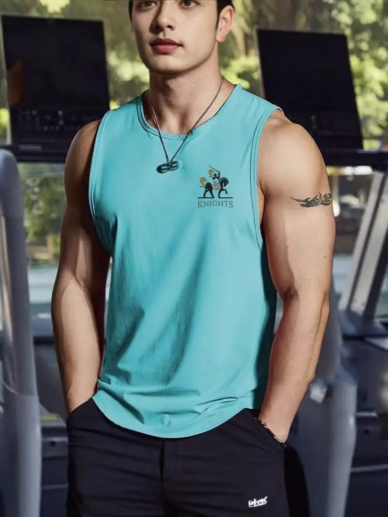 Men’s Dry Fit Tank Top Gym Running Vest Breathable Basketball Sleeveless Shirt