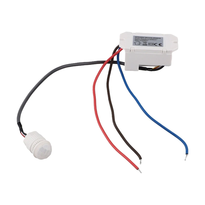 Practical Useful Wall PIR Sensor Detector Light Switch 50/60Hz 6M Motion Occupancy Rest Dips 220-240V/AC 360°