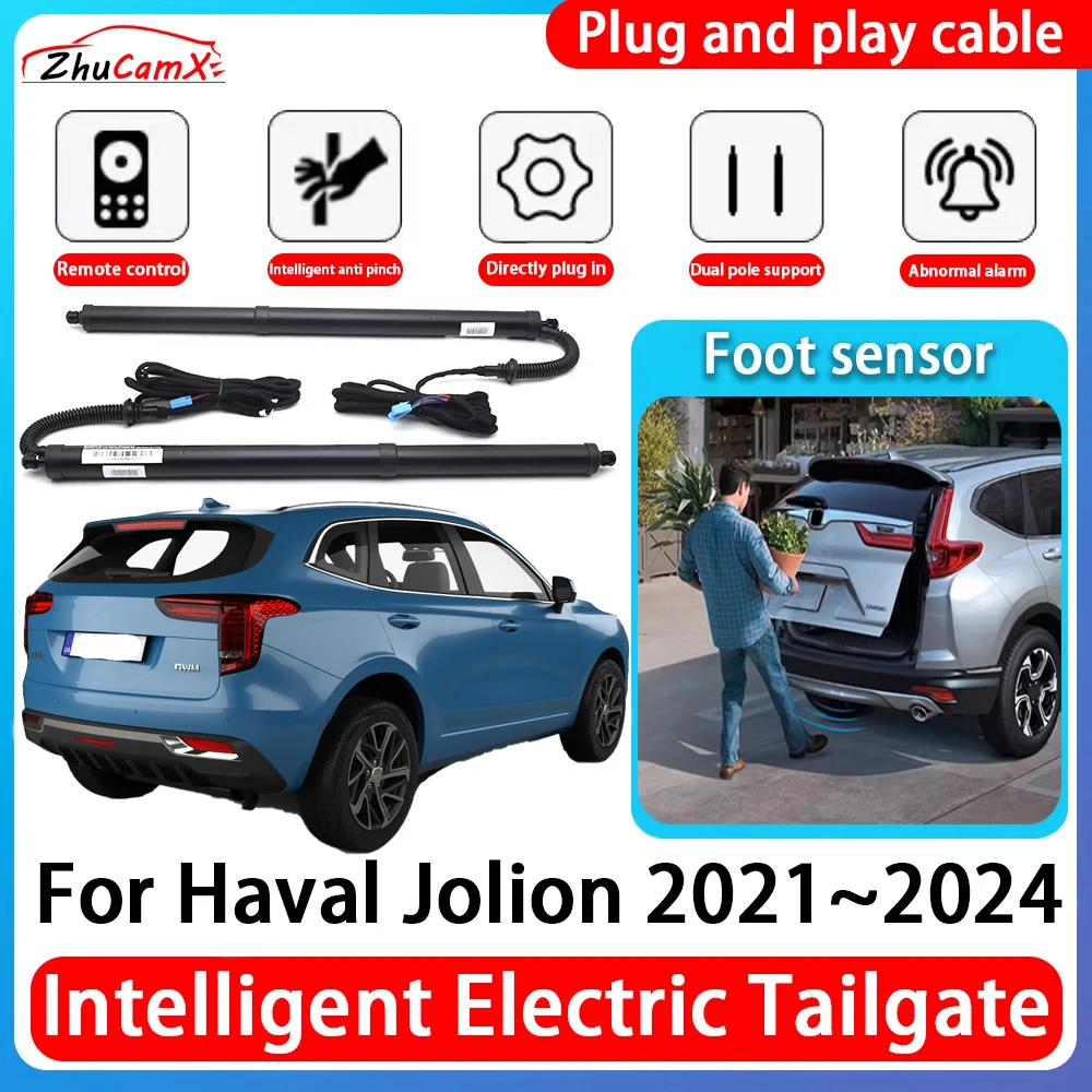 ZhuCamX Car Power Trunk Electric Suction Tailgate Intelligent Tail Gate Lift Strut For Haval Jolion 2021~2024