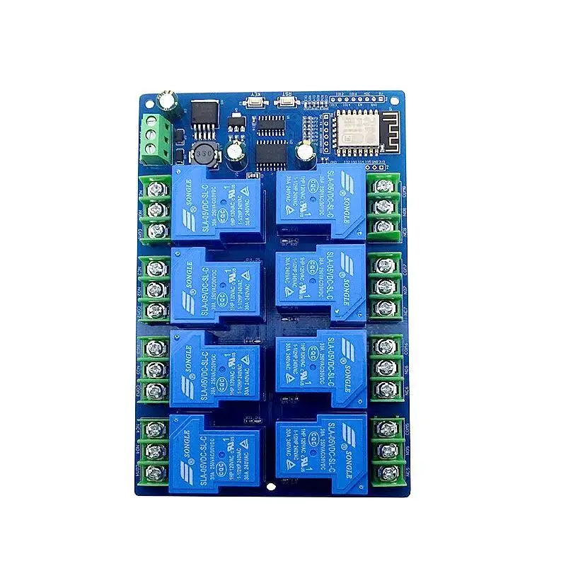 Imagem -05 - Módulo de Alimentação Esp8266 Placa de Desenvolvimento Esp12f Wifi Canais Módulo de Relé 30a dc 728 5v