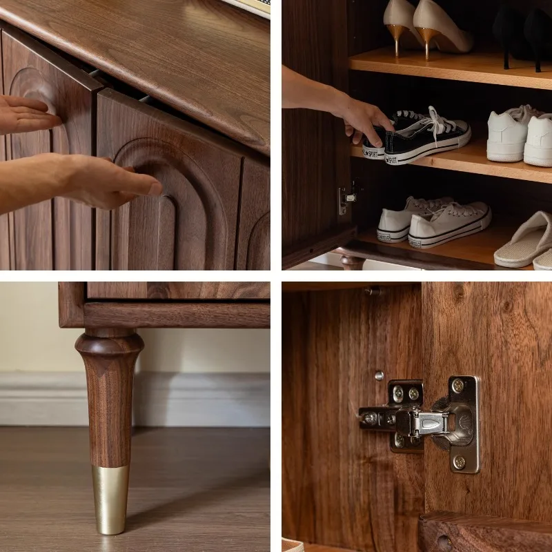 Modern Strong Shoe Cabinet Design Dust Cover Space Saving Storage Shoe Cabinet Living Room Wooden Porta Scarpe Furniture Home