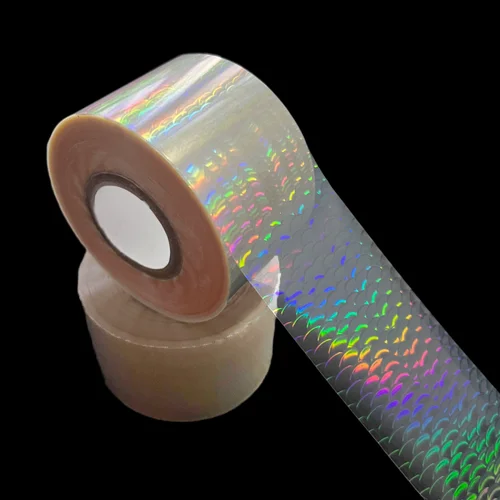 Imagen 2 del producto Nuevo Señuelo de pesca transparente, película reflectante de papel, cubierta holográfica de transferencia de calor, lámina de estampado en caliente, señuelos, plantilla, cebo, cuchara