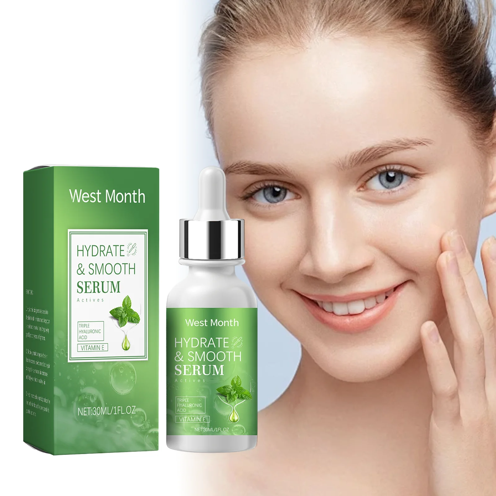 مصل الوجه بحمض الهيالورونيك للبشرة الجافة لوشن ترطيب الشتاء مع مرطب الوجه اليومي الجلسرين للنساء 30 مل