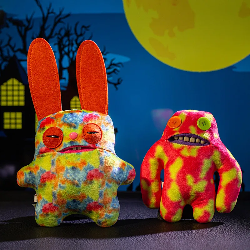 Halloween bonito dente monstro pelúcia fang ke yao bao boneca feio adorável brinquedo olá kitty presente macio para crianças