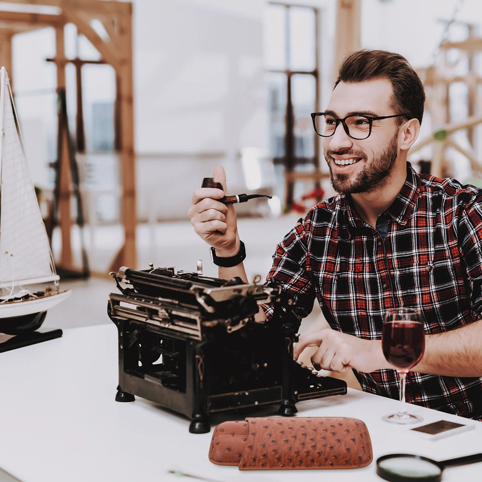 

Portable Storage Holder Travel Pouch For Fresh Humidors Accessories Organizer Container Tube Travel Cigarette Holder Bag