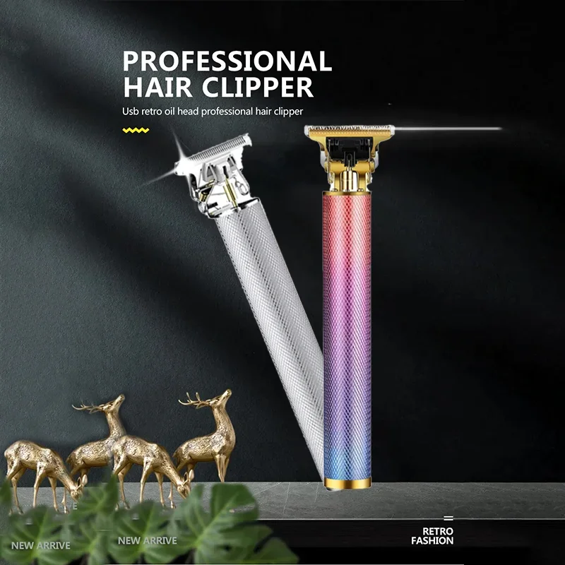 T9 Professional Hair Clipper for Men USB Fast Charge Barber Trimmer Beard/Body/Hair Cordless Precision Electric Shaver Kit