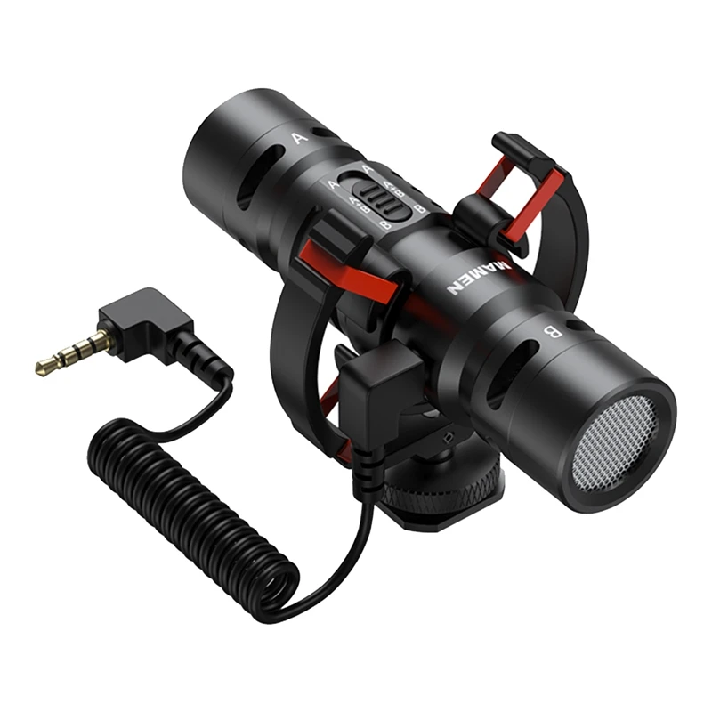 

Camera Microphone Recording Microphone With Windshield For Camera Phone Computer Video Vlog Interview Microphone