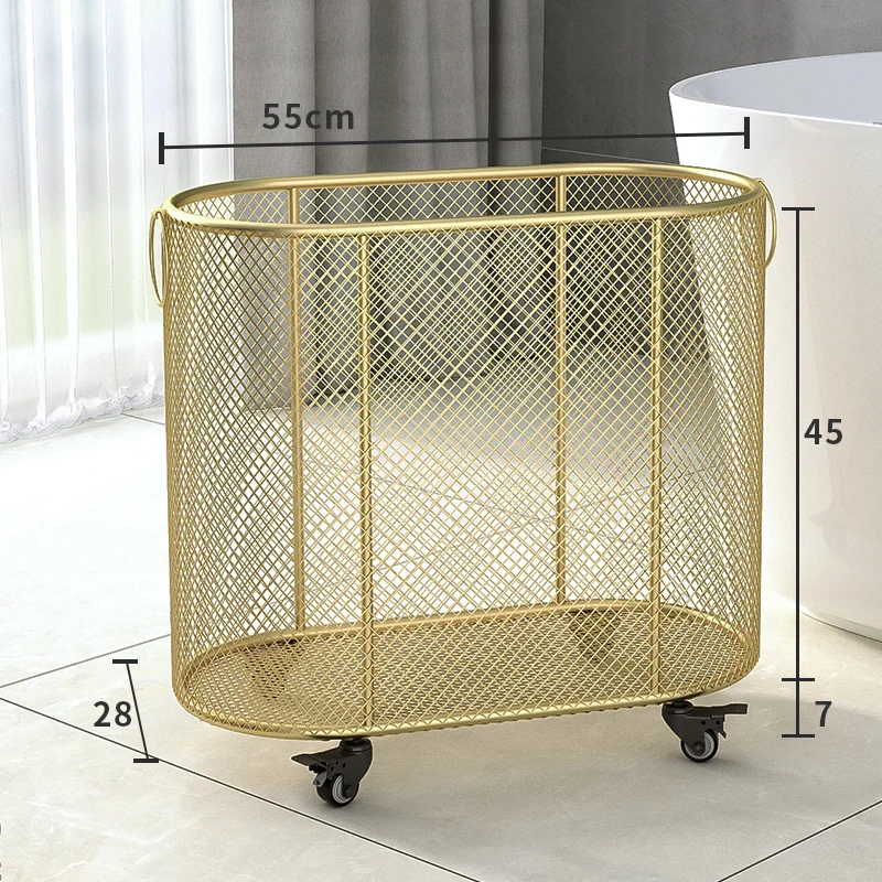 Nordic Bathroom Storage Basket Laundry Basket Light Luxury Household Ins Style Clothes Storage Basket Laundry Organizer