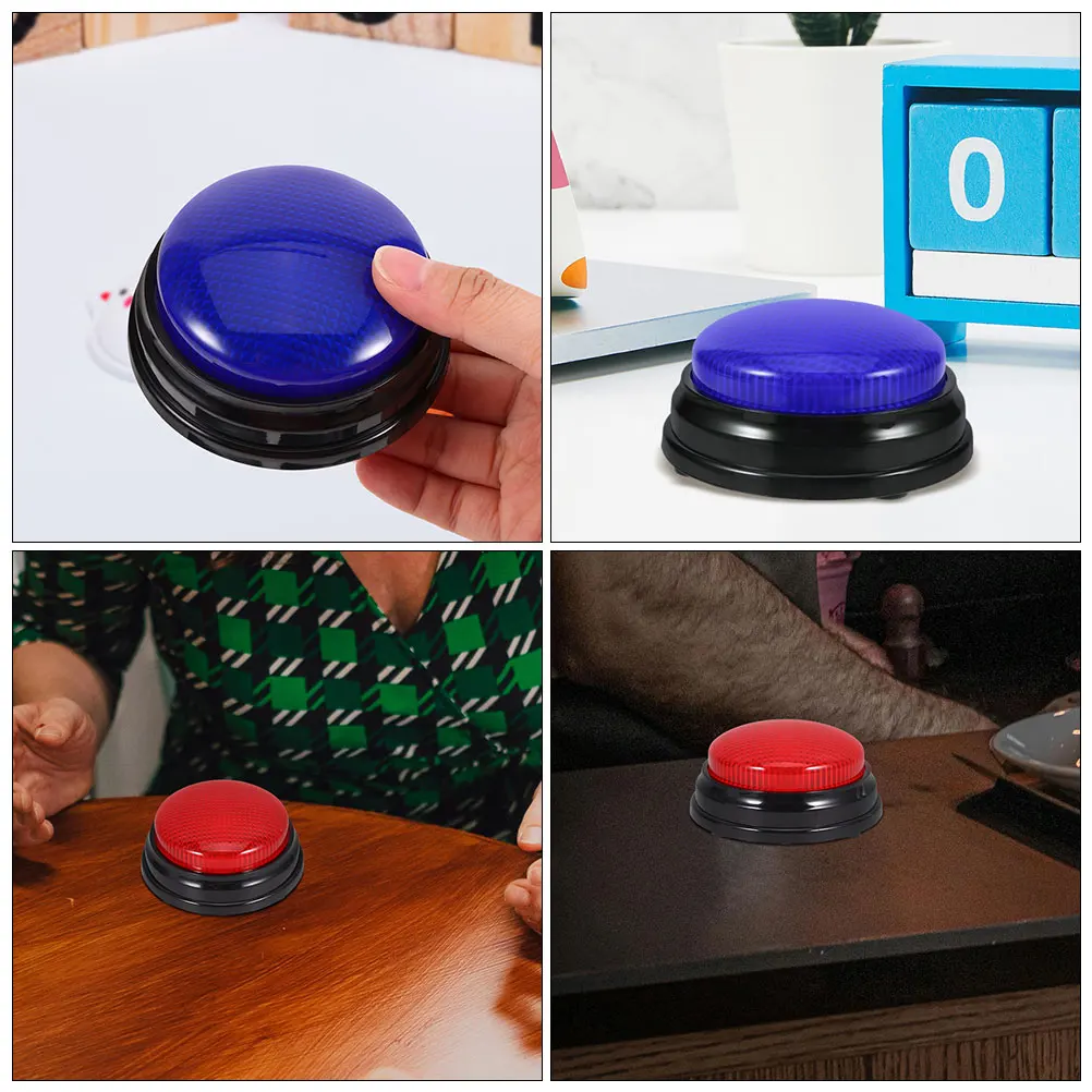 

2-х шт. светящиеся кнопки, звуковые игровые зуммеры с подсветкой и украшением для вечеринки, пластик