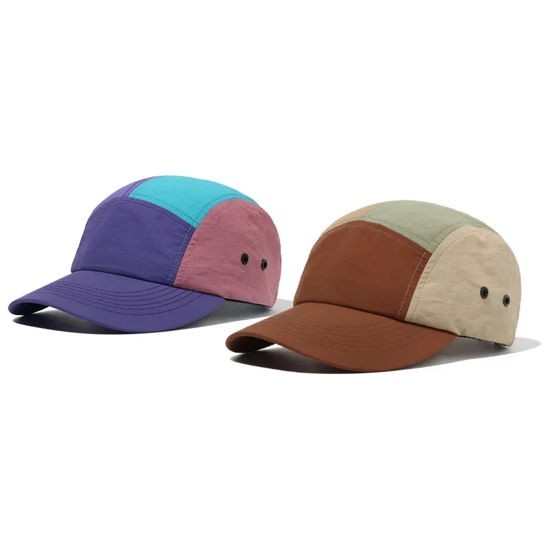 

Fashion Quick Drying 5 Panel Breathable Duckbill Cap for Unisex Casual Outdoor Sports Sun Protection Baseball Cap 여름모자 남성용