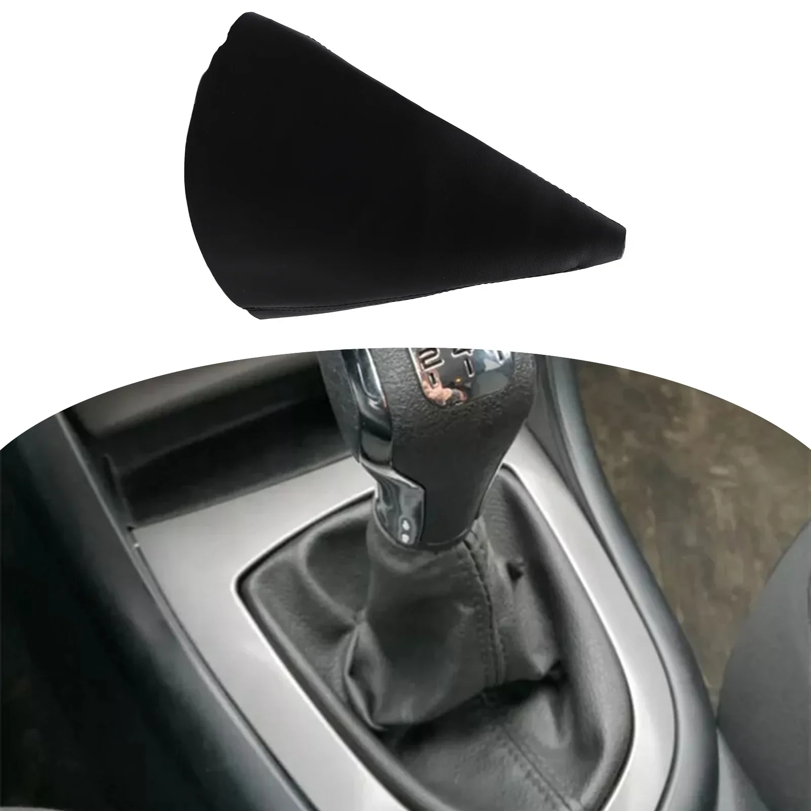 BLACK Gear Shift Knob Dust Cover Compatible With Multiple Models Stylish Appearance Enhancement Car Maintenance