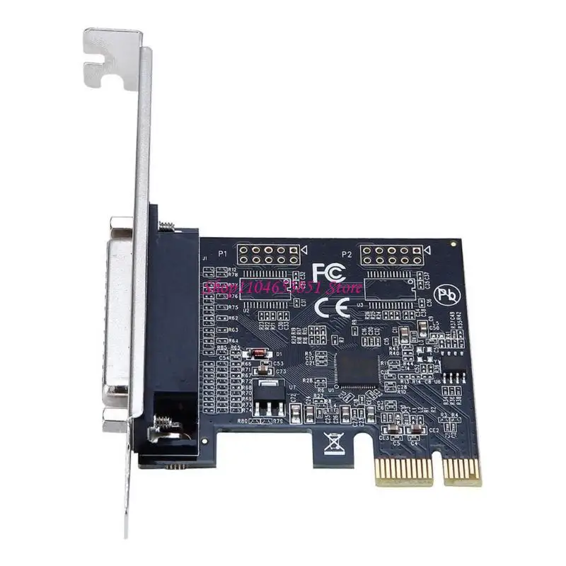 Parallel Port DB25 25Pin PCIE Riser Card LPT Printer to PCI-E for Express Conver