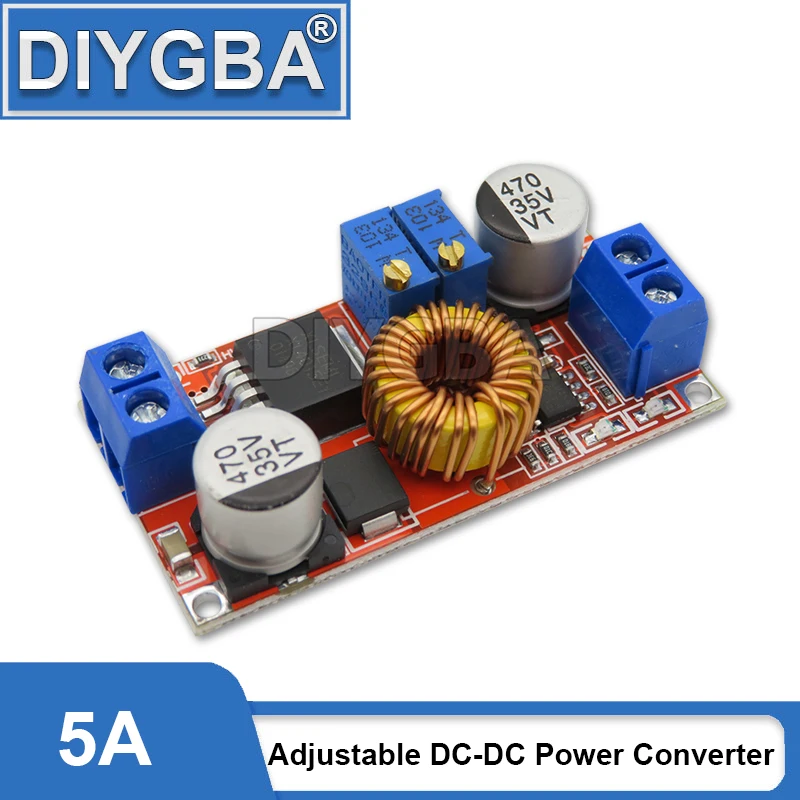 5A Adjustable DC-DC Power Converter CC CV Lithium Battery DC Step-down Charger Board XL4005E1 5-32V To 0.8-30V LED Driver Module