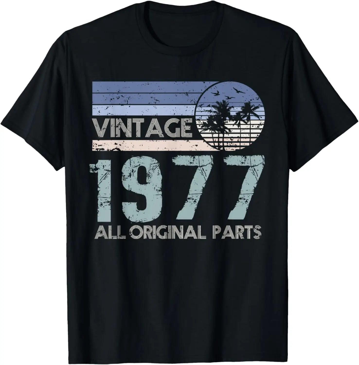 1977 خمر. جميع الأجزاء الأصلية. تي شيرت صيفي للجنسين ملابس الشارع الشهير تي شيرت كاجوال للرجال قمصان