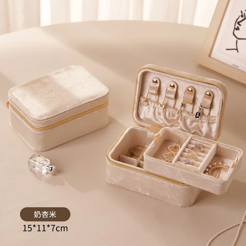 Exquisite Small End Portable Necklace Large Capacity Earring Ring Multi Functional Storage Organizer New Arrival Gift for Women