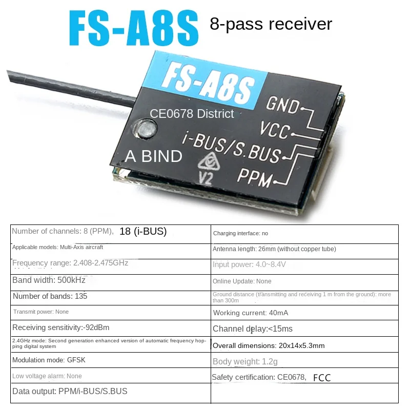 

FlySky FS-iA6 FS-iA6B FS-iA10B FS-X6B Receiver For FS-i6 i6X i6S i10 TH9A Transmisor RC Control Remote Parts