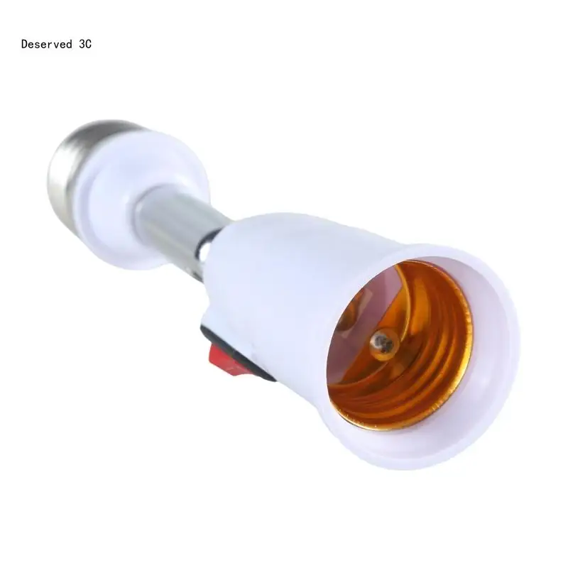 E27 Light Bulb Socket Extender Adapter,180 Degree Bendable Light Fixture, E27