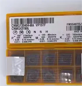 

CNMG120404-MA VP15TF Carbide inserts for lathe CNMG120408-MA VP15TF 10PCS