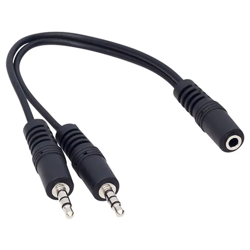 THERE 3.5 MM STEREO FEMALE TO/2X3.5 MM STEREO MALE 20 CM Y CABLE CABLE