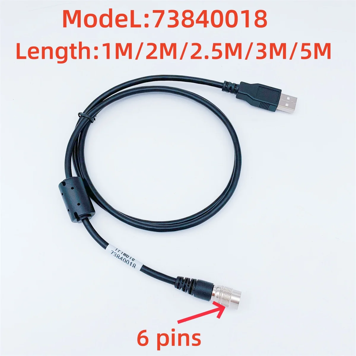 DINI03 digital level USB data cable Compatible Trimble 73840018 DINI03 DINI digital level HRS 6 pins