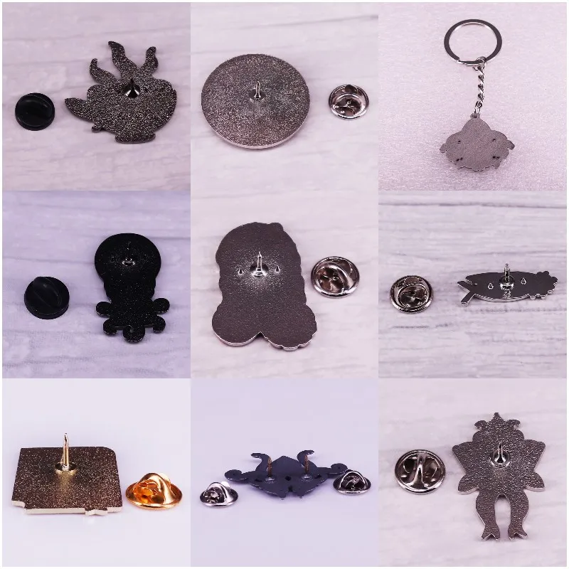 Terror Octopus Tentacles Fiction Game Metal Enamel Pins Badge Lapel Shirt Backpack Hat Brooches Jewelry Gift For Fans Wholesale