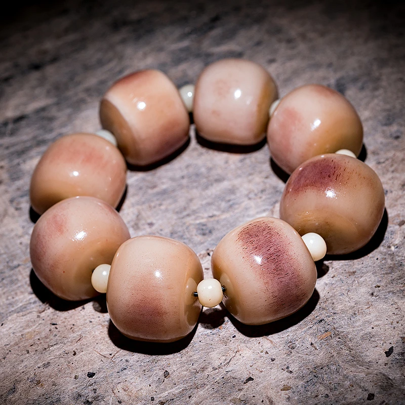 Bone Bracelet Full Of Blood Tibetan-style Natural Tadpole Bead men's high-end Buddha Bead Bracelet