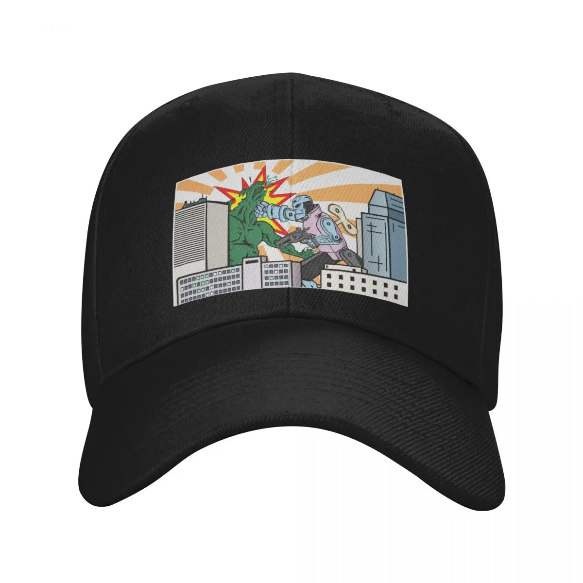 Wind Up Kaiju Fight Baseball Cap Custom Cap Icon cute Mens Hats Women's