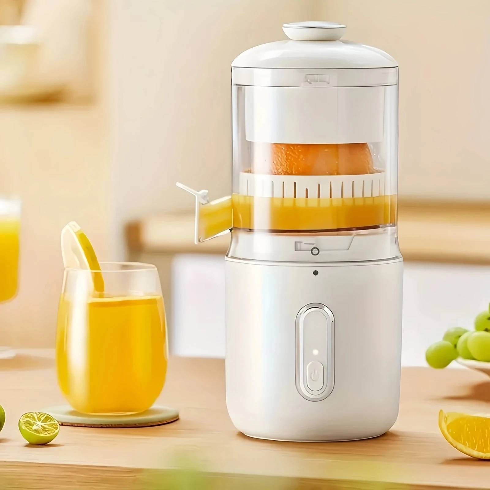 Juicer Household Convenient Orange Squeezer Slow Juicer Machine USB Charge Juice Separator