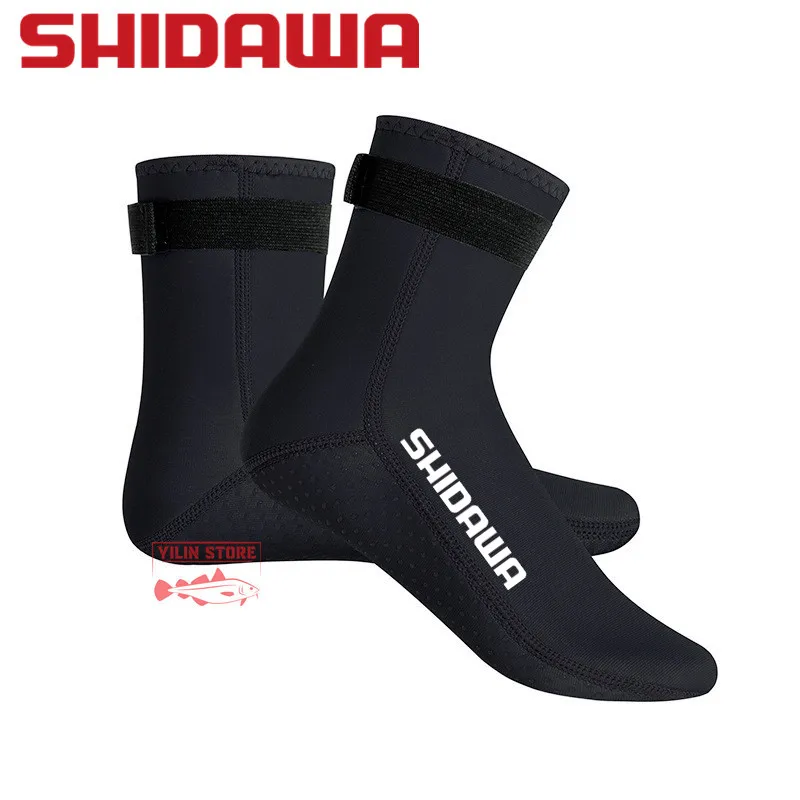 Men Women Fishing Shoes 3mm Socks Shoes Water Boots Non-slip Beach Boots Wetsuit Shoes Warming Snorkeling Diving Surfing Socks