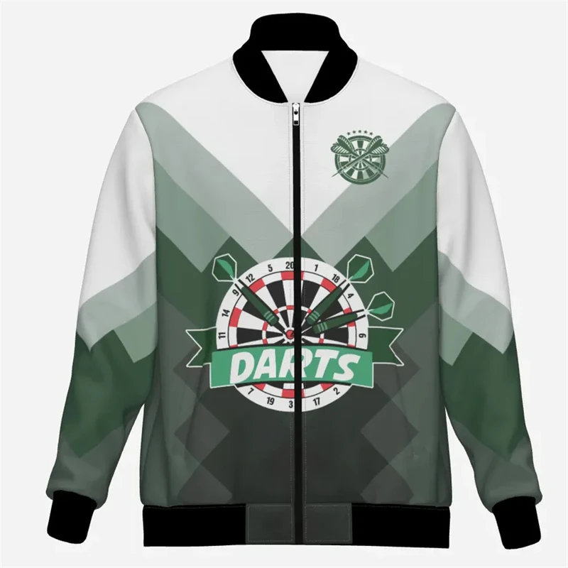 Fashion Darts 3D Printed Jackets Custom Name Team Name Personalization Bomber Jacket Trend Casual Oversized Sweatshirts Coat