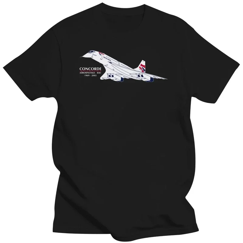 2019 Hot Sale New Men'S T Shirt Cartoon Hip Hop Shirt  Aeroclassic Aviation Concorde   High Quality Men T Shirts