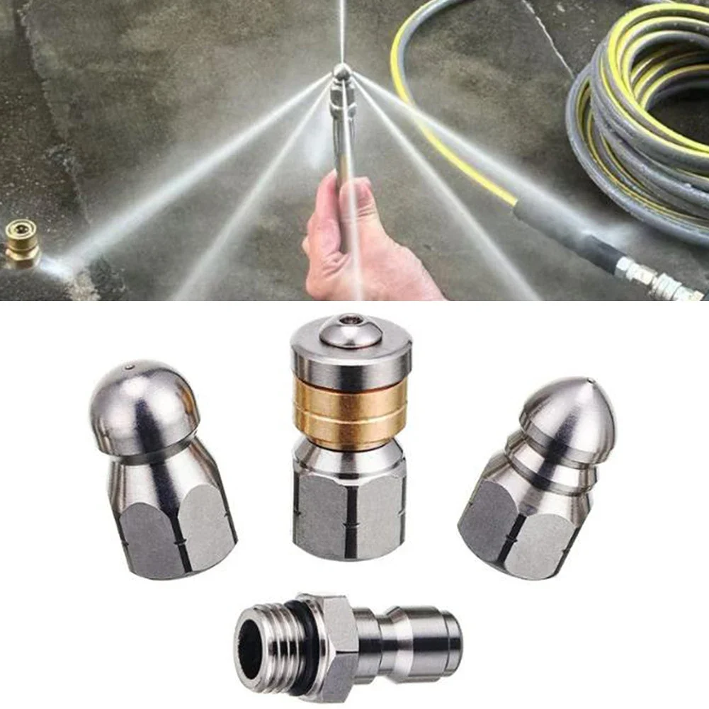 

4PC Nozzle Set High Pressure Nozzle User-Friendly Installation Versatile Cleaning Solution Effective Dirt Removal