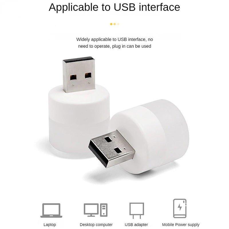 Новая USB-лампа с разъемом, мини-ночник, компьютер, мобильный телефон, зарядка, маленькие лампы для книг, светодиодная защита глаз, квадратная лампа для чтения