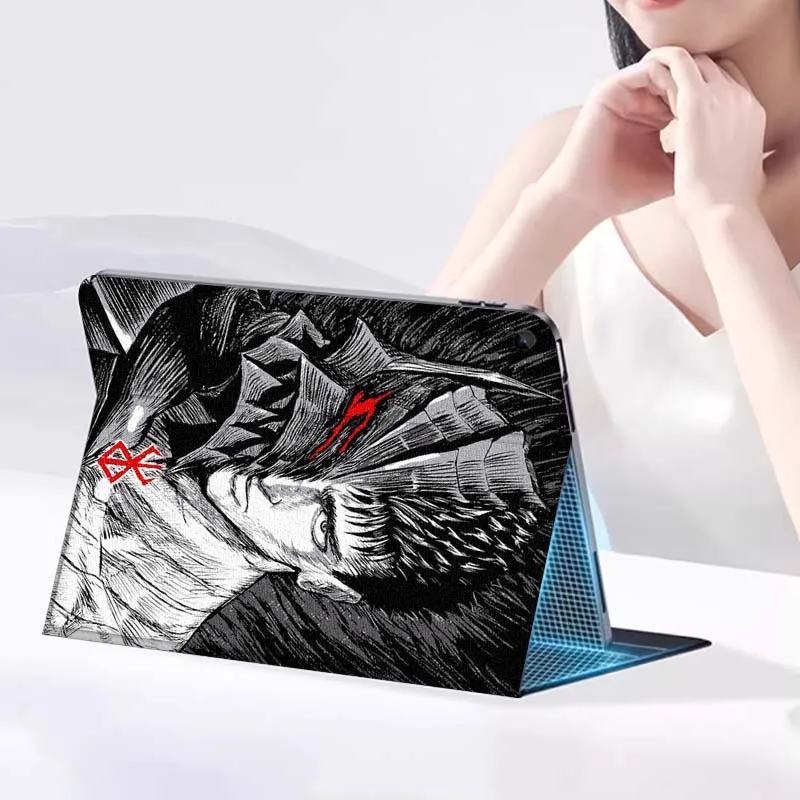 Berserk Fashion Anime Tablet Case For Samsung Galaxy Tab A A7 A8 A9 A11 S6 S11 Lite Plus 10.1 10.4 10.5 بوصة