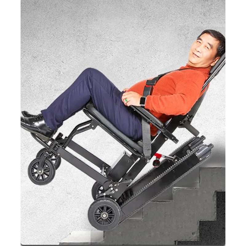 

Electric stair climbing wheelchair up and down stairs artifact for the elderly automatic crawler climbing machine