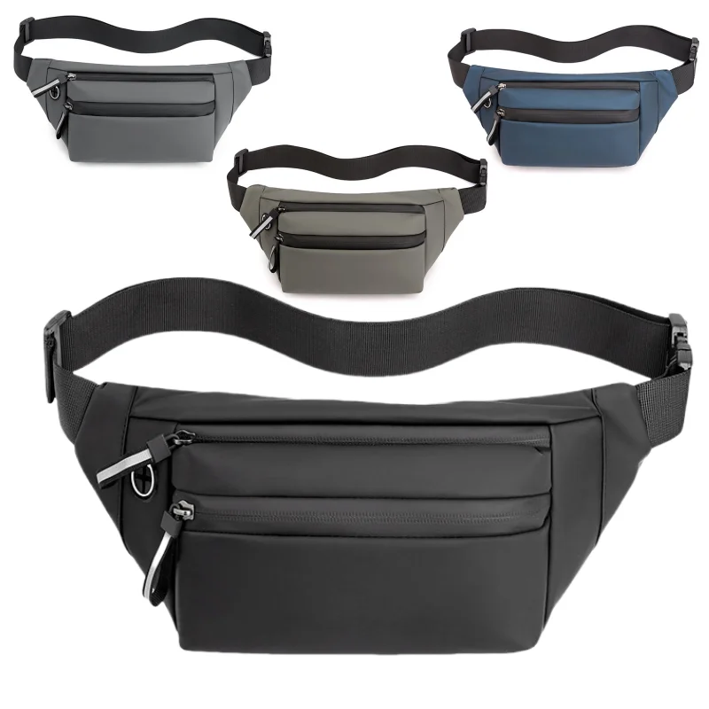 

New Fashionable Men's Waist Bag, Casual Outdoor Sports Chest Bag, Multi-functional Large-capacity Single-shoulder Crossbody Bag