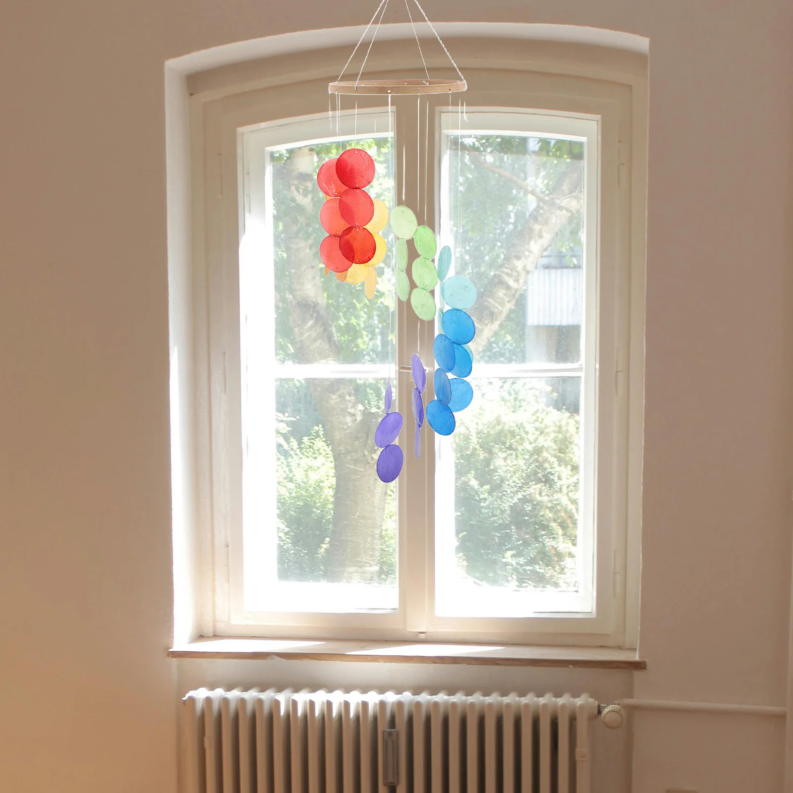 

Shell Wind Chime Hanging Decor Decorative Bell Chimes Ornament Small Anniversary