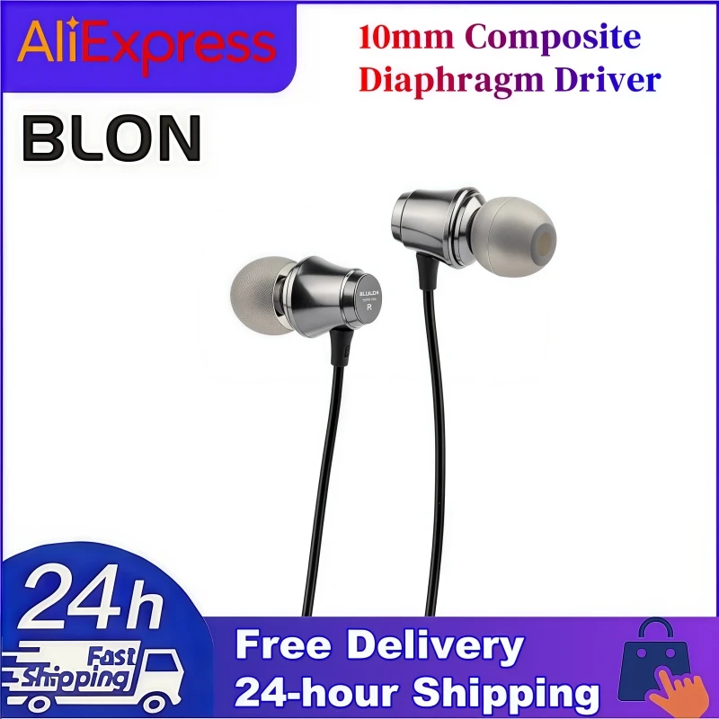 

BLON Fat Girl 10mm Composite Diaphragm Driver HiFi Wired Earphones