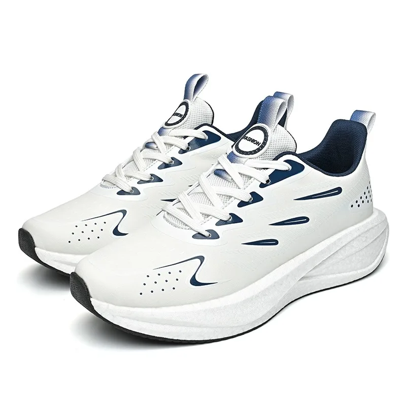 A pair of teenagers' stylish mesh sneakers with versatile design, great for streetwear and everyday casual outings